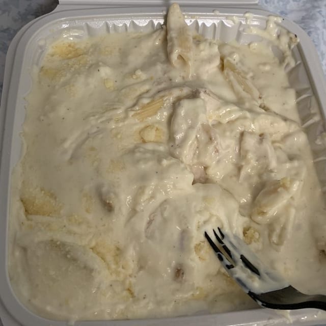 Grilled Chicken Alfredo Pasta.