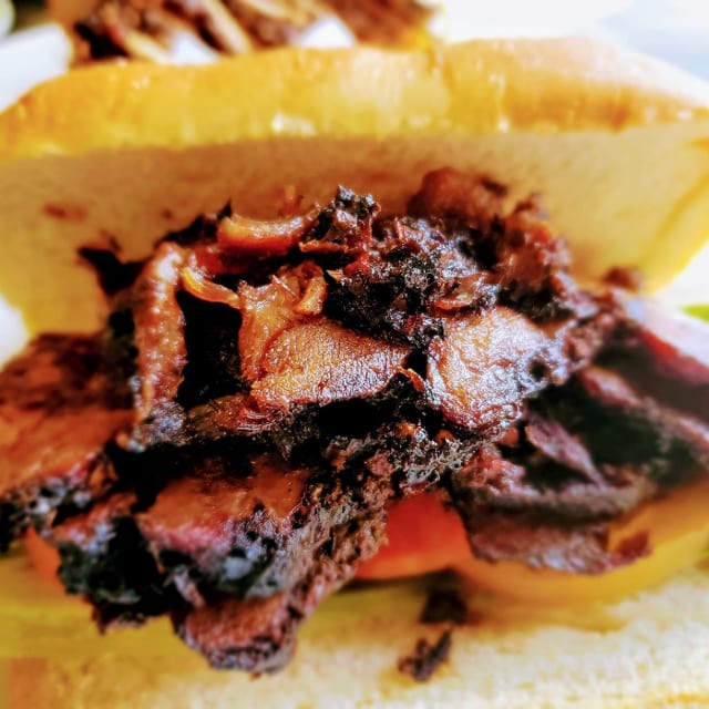Jerk Pork Sandwich.